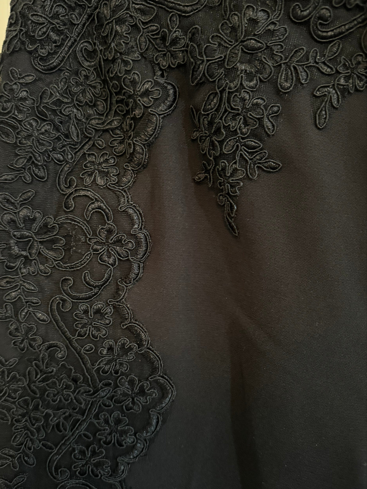 Black Lace Pants Front