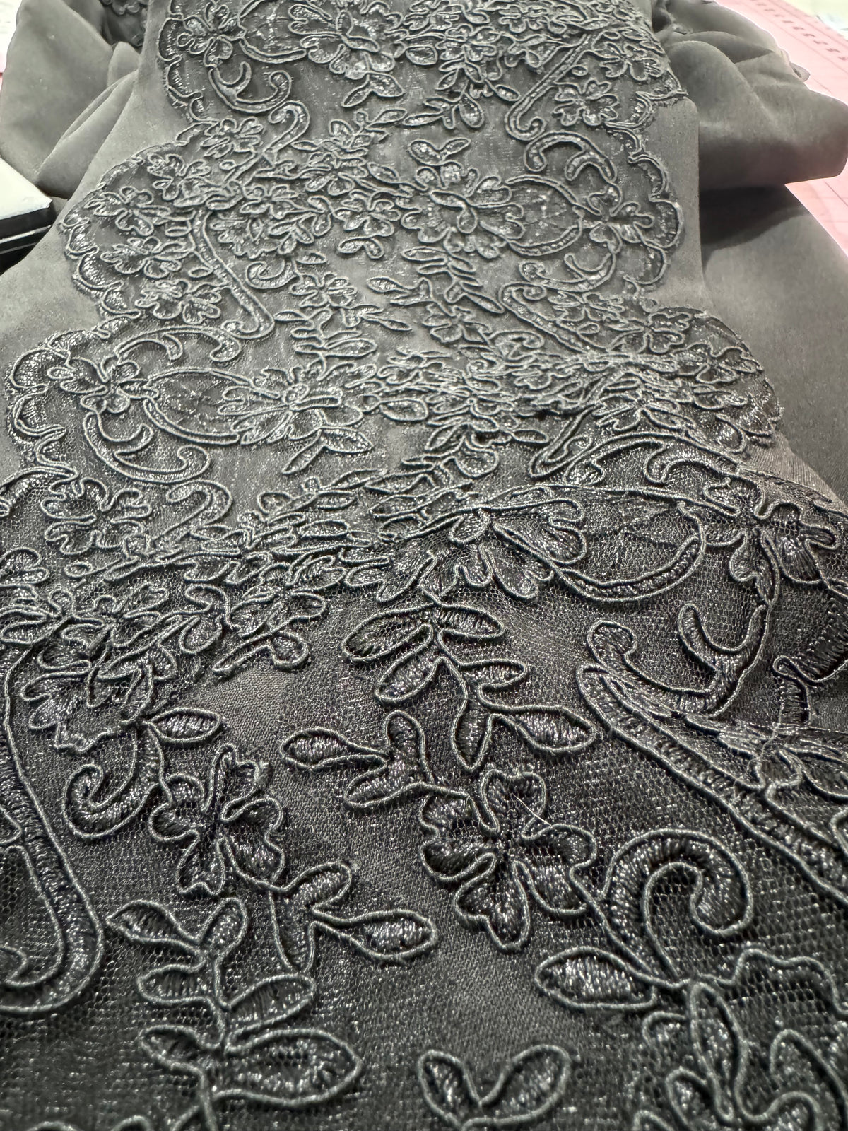 Black Lace Pants Leg