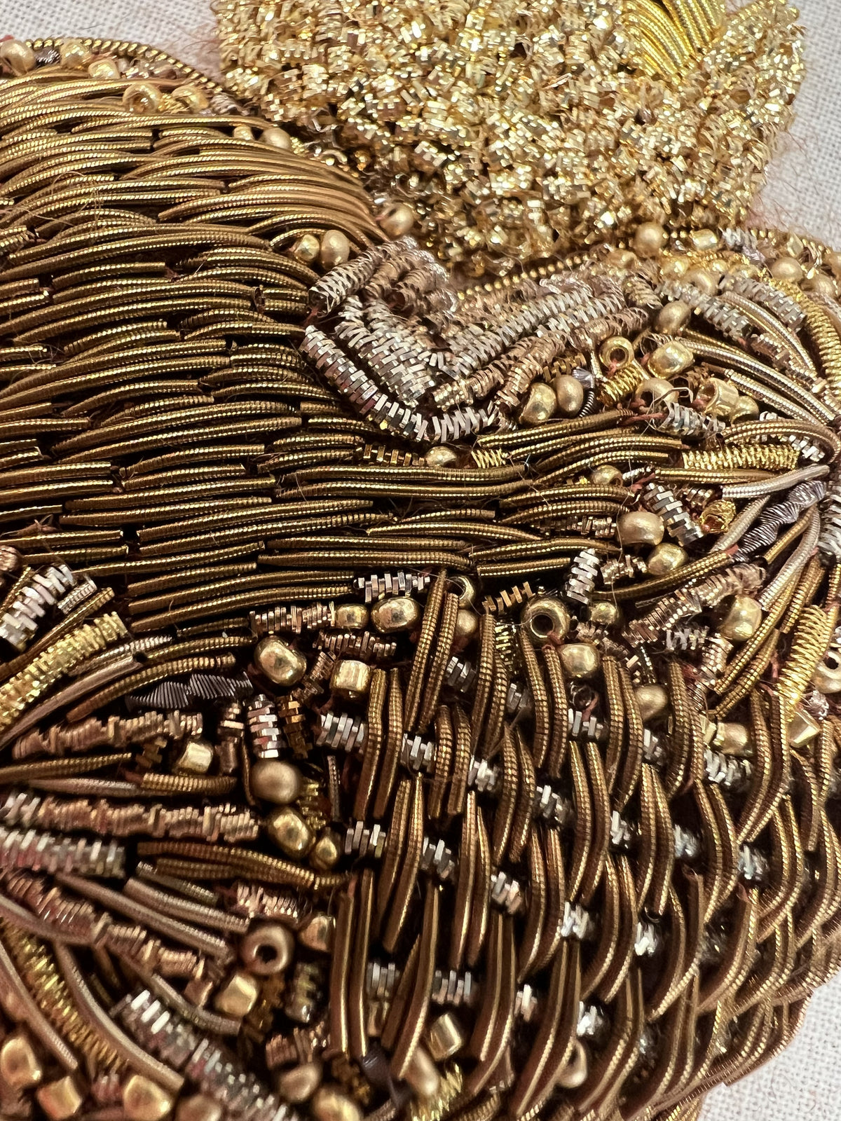 Closeup Sacred Heart Goldwork