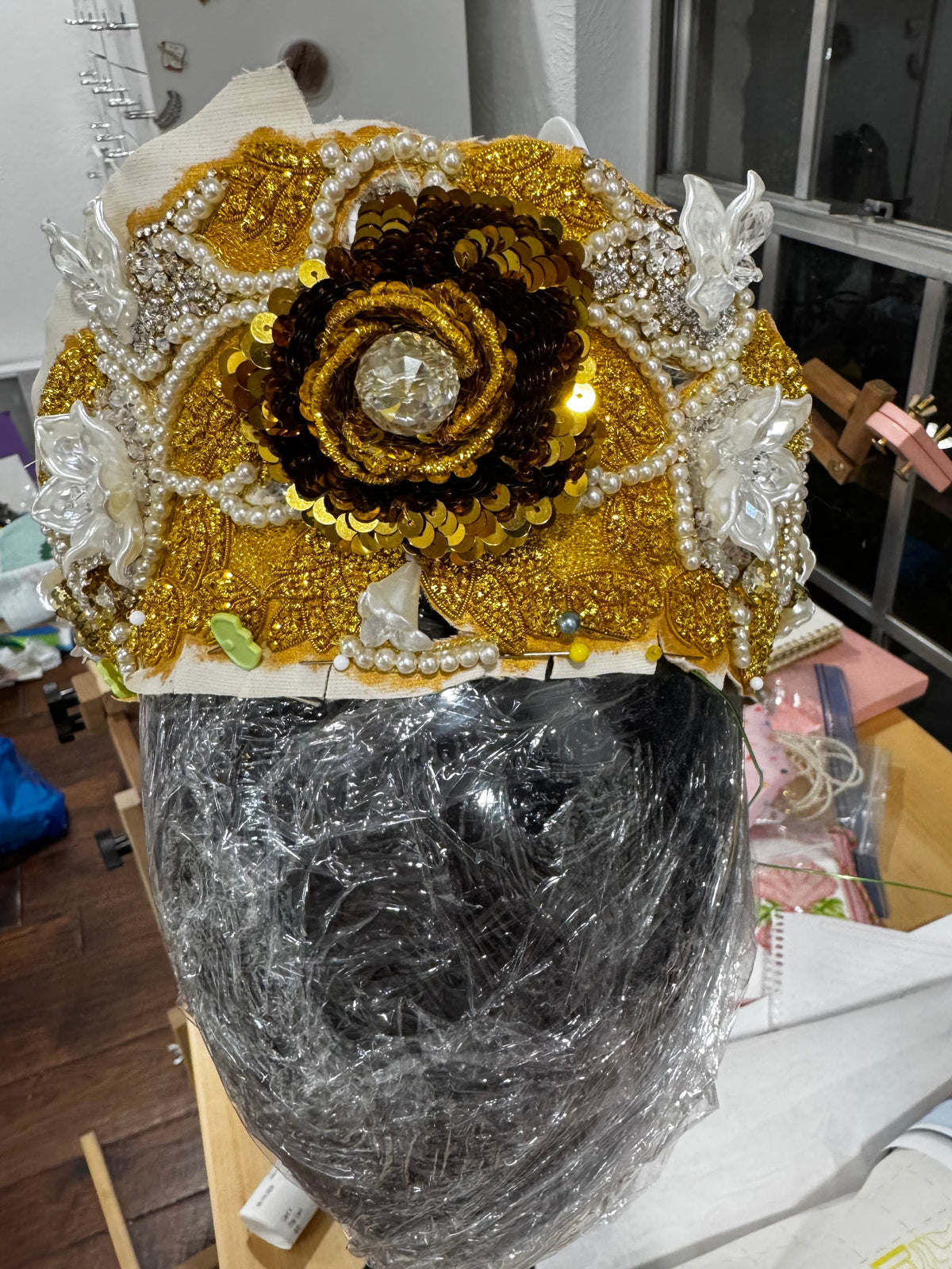 Kokoshnik in progress