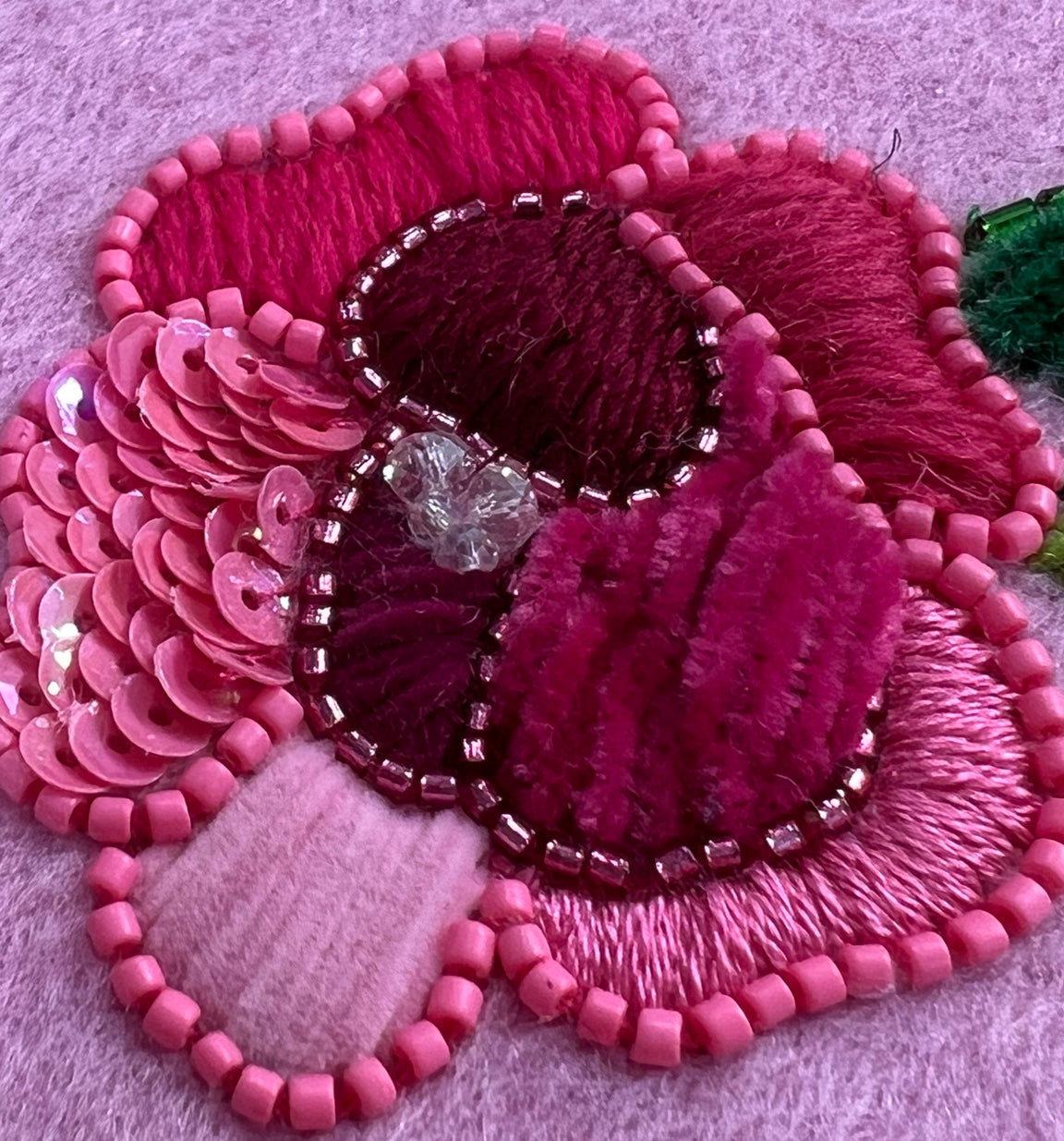 Rose Embroidered